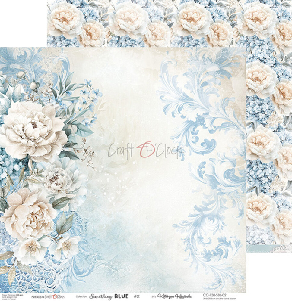 Craft O'Clock Something Blue 8x8 Inch Paper Set (CC-F38-SBL-07) Craft O'Clock Something Blue 8x8 Inch Paper Set (CC-F38-SBL-07)