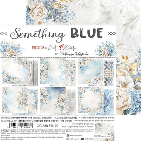 Craft O'Clock Something Blue 6x6 Inch Paper Set (CC-F38-SBL-10) Craft O'Clock Something Blue 6x6 Inch Paper Set (CC-F38-SBL-10)