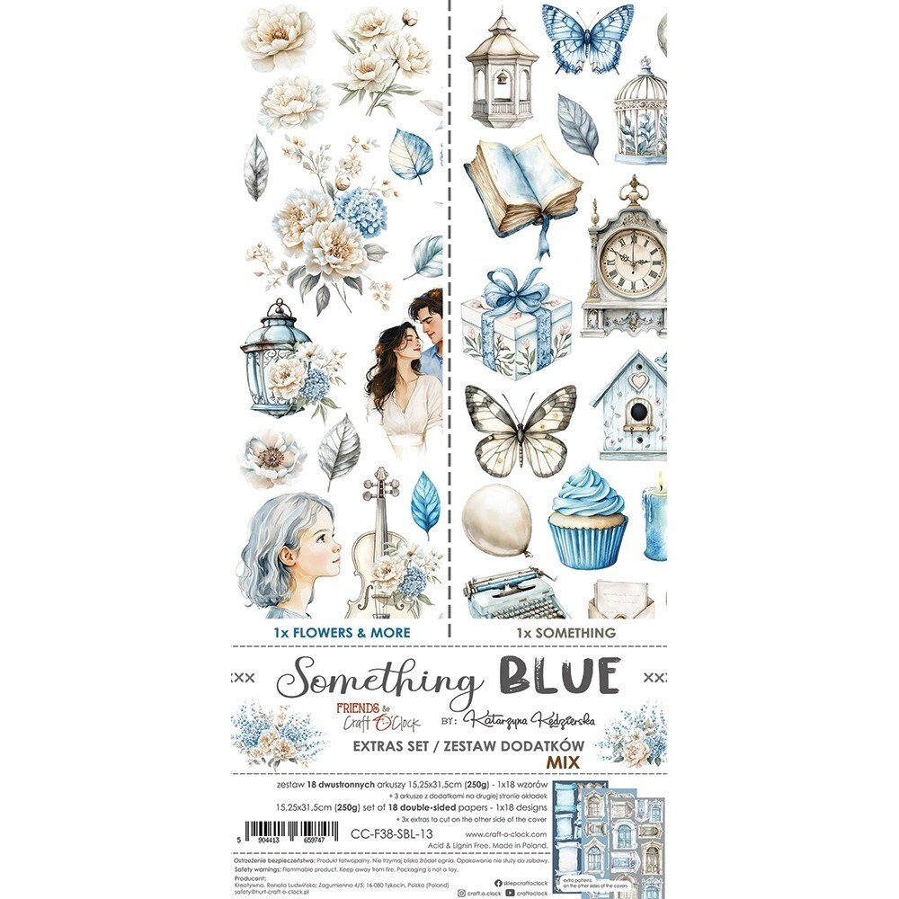 Craft O'Clock Something Blue Extras Set Mix (CC-F38-SBL-13)