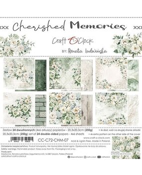 Craft O'Clock Cherished Memories 8x8 Inch Paper Set (CC-C72-CHM-07)