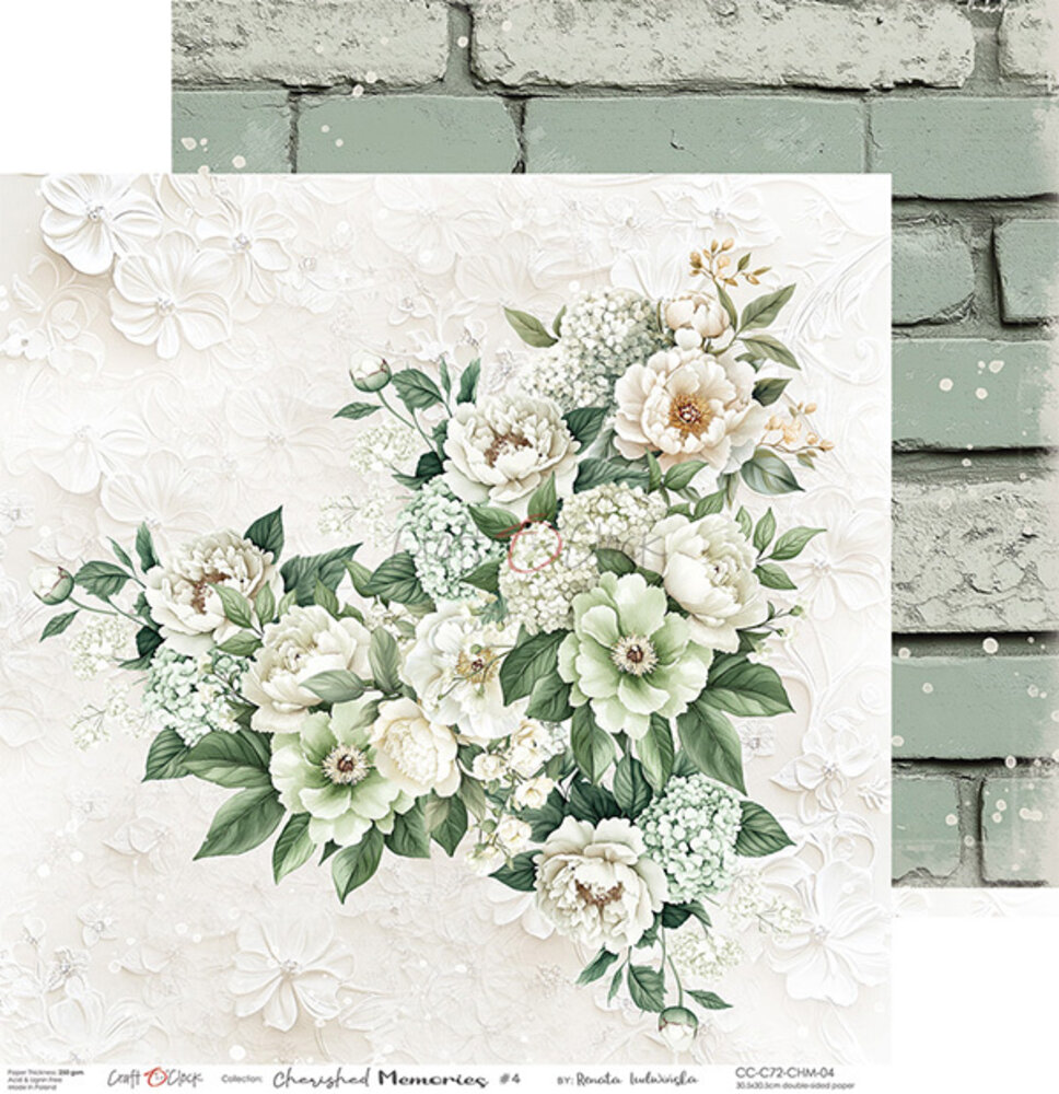 Craft O'Clock Cherished Memories 6x6 Inch Paper Set (CC-C72-CHM-10) Craft O'Clock Cherished Memories 6x6 Inch Paper Set (CC-C72-CHM-10)