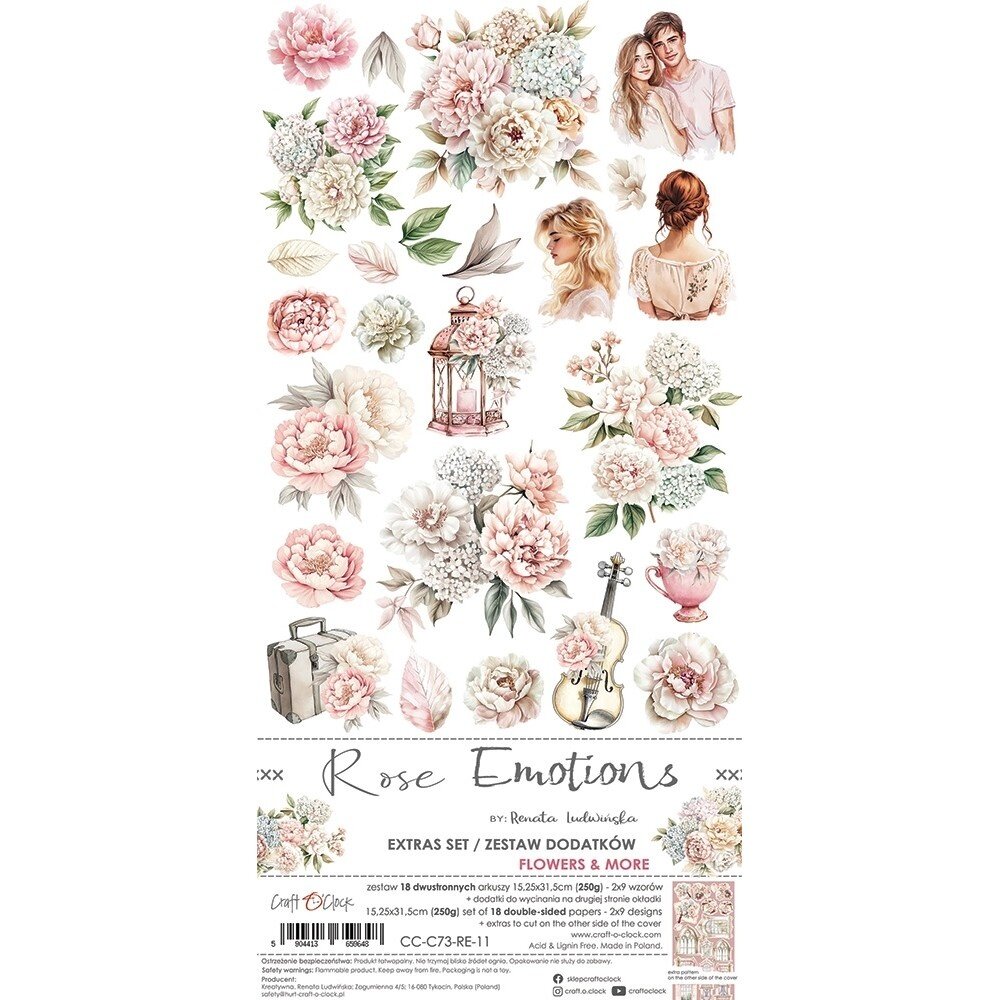 Craft O'Clock Rose Emotions Extras Set Flowers (CC-C73-RE-11)