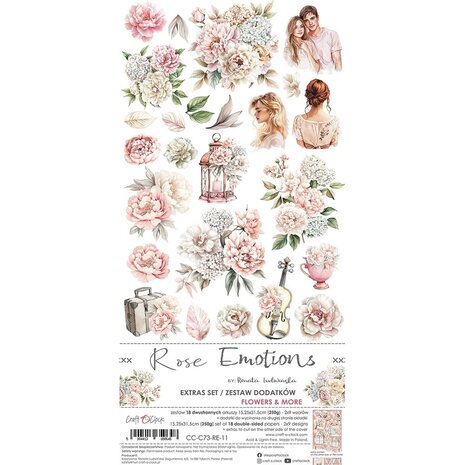 Craft O'Clock Rose Emotions Extras Set Flowers (CC-C73-RE-11)