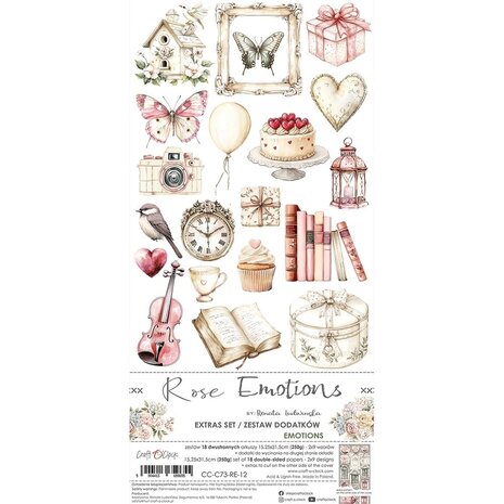 Craft O'Clock Rose Emotions Extras Set Themed (CC-C73-RE-12)