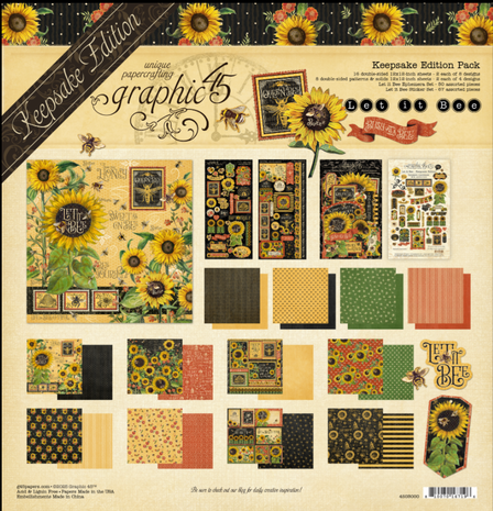 Graphic 45 Let it Bee 12x12 Inch Keepsake Edition (4503000) Graphic 45 Let it Bee 12x12 Inch Keepsake Edition (4503000)