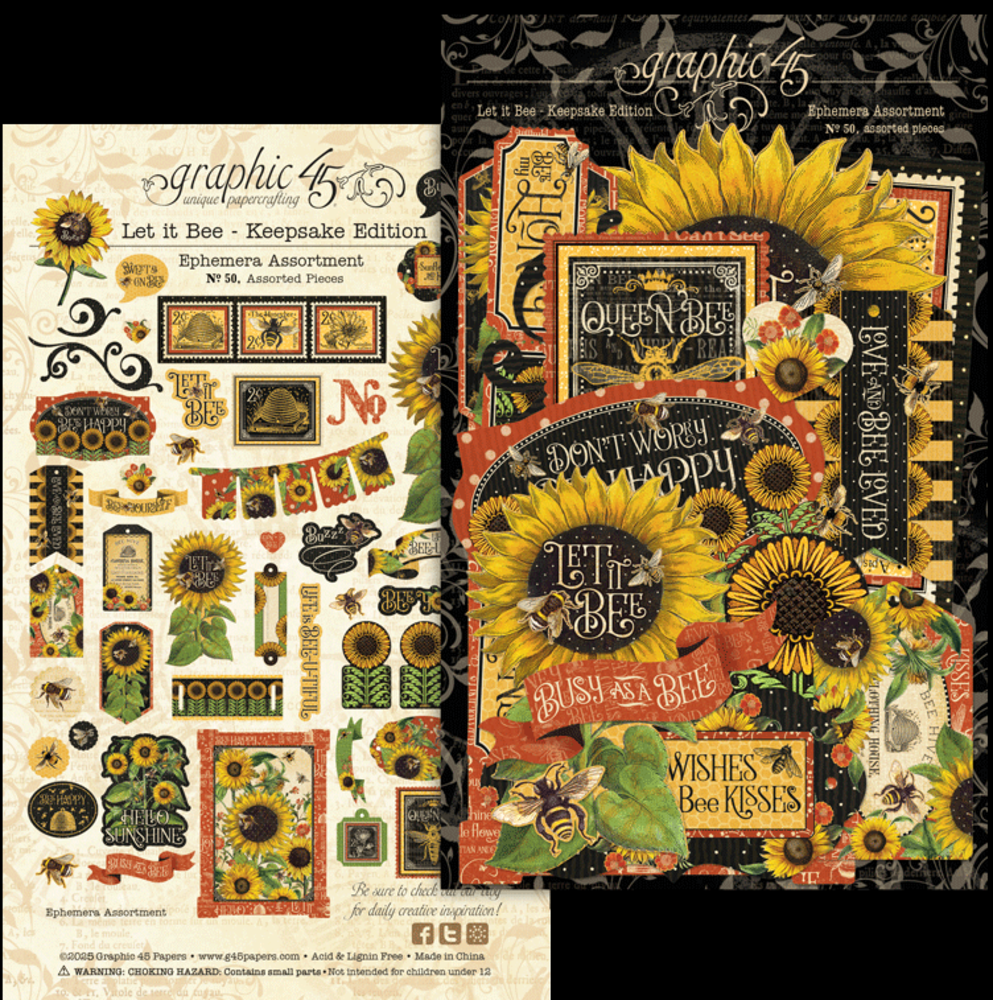 Graphic 45 Let it Bee 12x12 Inch Keepsake Edition with Exclusive Metal Die-Set (4503006)