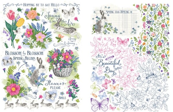 Graphic 45 Spring is in the Air Rub-On Transfers (4502979)
