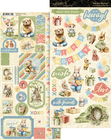 Graphic 45 Hip Hip Hooray Sticker Set (4502991)