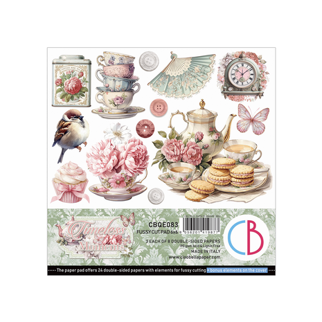 Ciao Bella Papercrafting Timeless Moments 6x6 Inch Paper Pad (CBQE083)