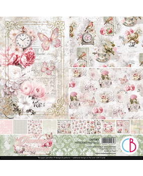 Ciao Bella Papercrafting Timeless Moments 12x12 Inch Patterns Pad (CBT083) Ciao Bella Papercrafting Timeless Moments 12x12 Inch Patterns Pad (CBT083)