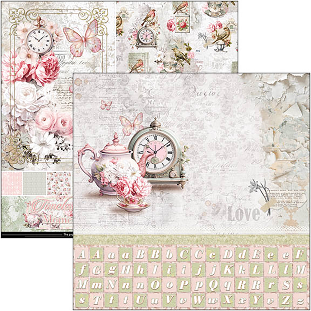Ciao Bella Papercrafting Timeless Moments 12x12 Inch Patterns Pad (CBT083)