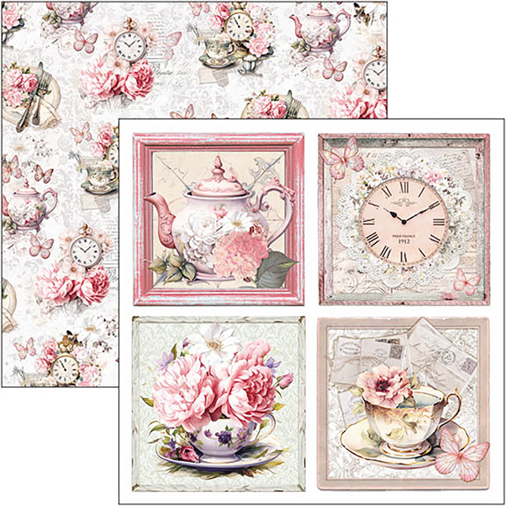 Ciao Bella Papercrafting Timeless Moments 12x12 Inch Patterns Pad (CBT083)