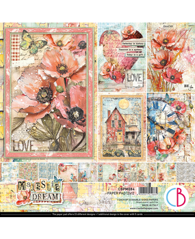 Ciao Bella Papercrafting Majestic Dream 12x12 Inch Paper Pad (CBPM084) Ciao Bella Papercrafting Majestic Dream 12x12 Inch Paper Pad (CBPM084)