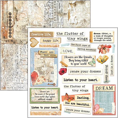 Ciao Bella Papercrafting Majestic Dream 6x6 Inch Paper Pad (CBQE084)
