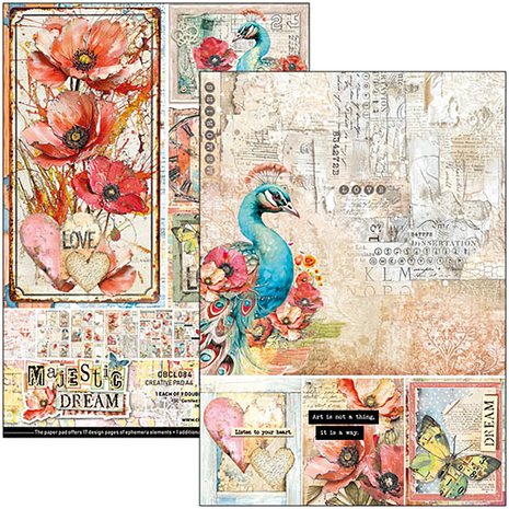 Ciao Bella Papercrafting Majestic Dream A4 Creative Pad (CBCL084) Ciao Bella Papercrafting Majestic Dream A4 Creative Pad (CBCL084)