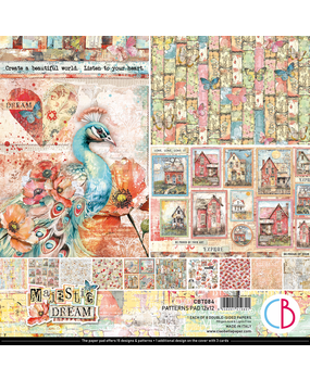 Ciao Bella Papercrafting Majestic Dream 12x12 Inch Patterns Pad (CBT084) Ciao Bella Papercrafting Majestic Dream 12x12 Inch Patterns Pad (CBT084)