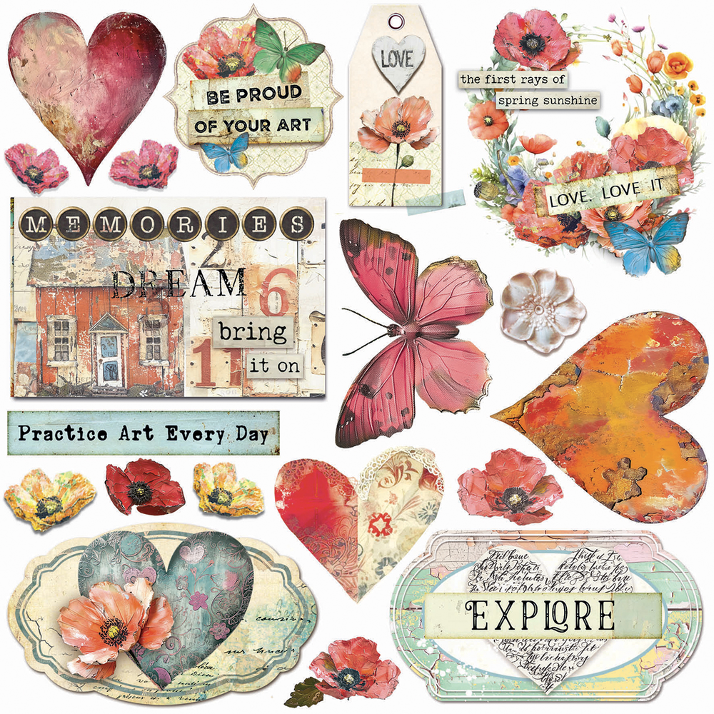 Ciao Bella Papercrafting Majestic Dream 6x6 Inch Vellum Paper (CBVQ023) Ciao Bella Papercrafting Majestic Dream 6x6 Inch Vellum Paper (CBVQ023)