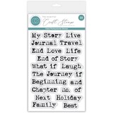 Craft Consortium The Essential Clear Stamps Journal Sentiments (CCESTMP002)