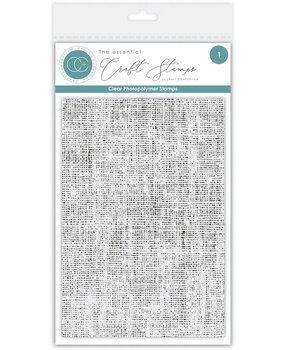 Craft Consortium The Essential Clear Stamps Linen Texture (CCESTMP003)