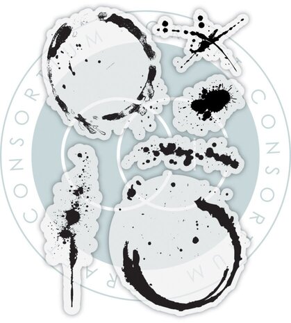 Craft Consortium The Essential Clear Stamps Ink & Coffee Stains (CCESTMP005) Craft Consortium The Essential Clear Stamps Ink & Coffee Stains (CCESTMP005)