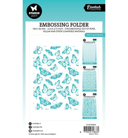 Studio Light Essentials Embossing Folder Pretty Butterflies (SL-ES-EMB26) Studio Light Essentials Embossing Folder Pretty Butterflies (SL-ES-EMB26)