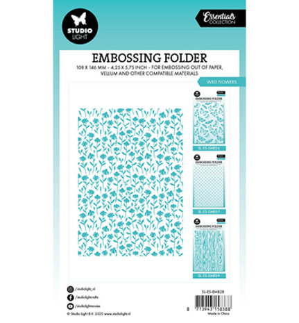 Studio Light Essentials Embossing Folder Wild Flowers (SL-ES-EMB28) Studio Light Essentials Embossing Folder Wild Flowers (SL-ES-EMB28)