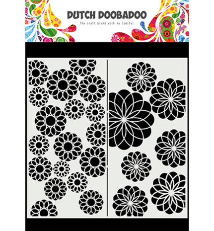 Dutch Doobadoo Dutch Mask Art Slimline Cracked Flowers (470.715.823) Dutch Doobadoo Dutch Mask Art Slimline Cracked Flowers (470.715.823)