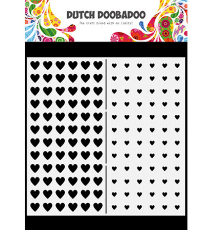 Dutch Doobadoo Dutch Mask Art Slimline Hearts (470.784.077)