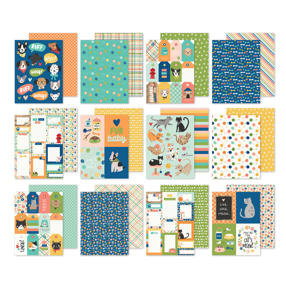 Simple Stories Fur Baby 6x8 Inch Paper Pad (24026)