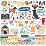 Simple Stories Fur Baby Dog Cardstock Stickers (24001)