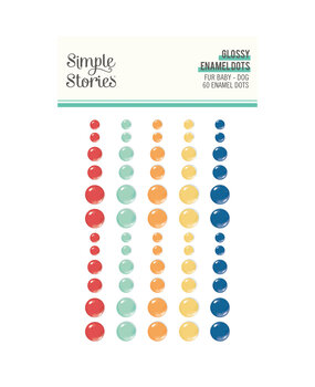 Simple Stories Fur Baby Dog Glossy Enamel Dots (24011)