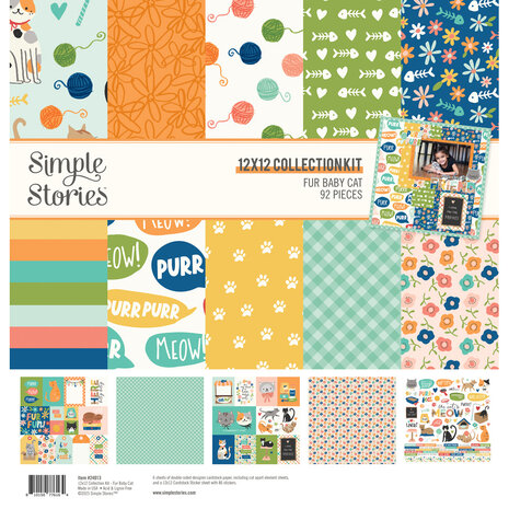 Simple Stories Fur Baby Cat 12x12 Inch Collection Kit (24013)