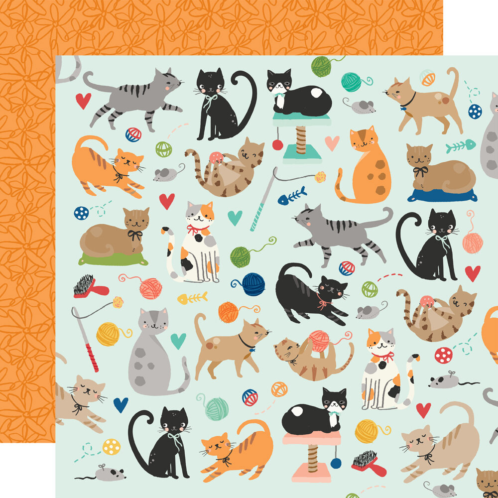 Simple Stories Fur Baby Cat 12x12 Inch Collection Kit (24013)