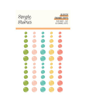 Simple Stories Fur Baby Cat Glossy Enamel Dots (24024)