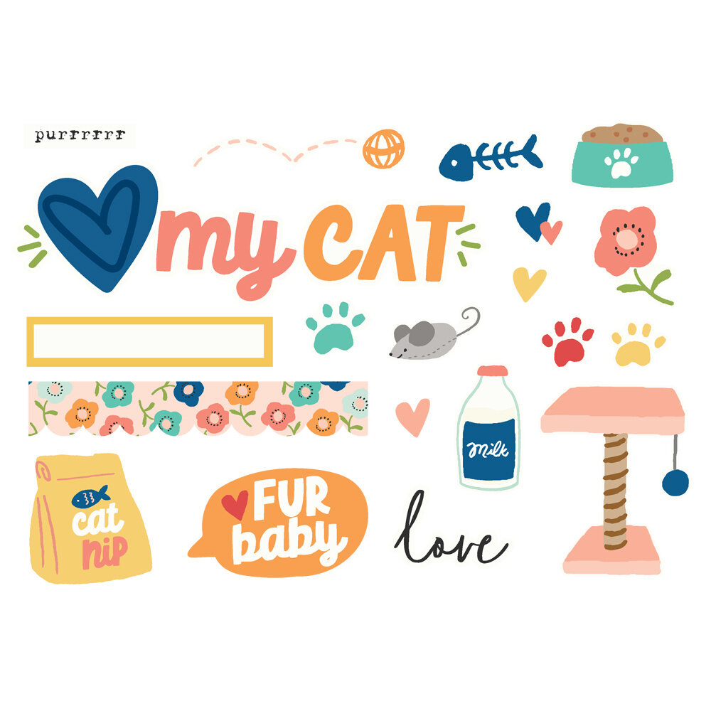 Simple Stories Fur Baby Cat Simple Pages Pieces (24025)