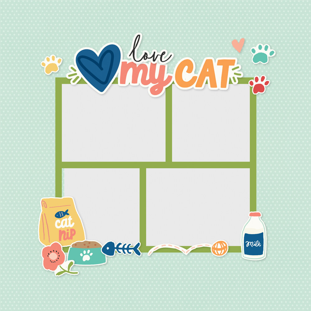 Simple Stories Fur Baby Cat Simple Pages Pieces (24025)