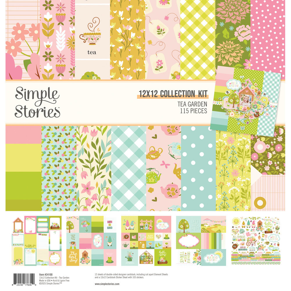 Simple Stories Tea Garden 12x12 Inch Collection Kit (24100) Simple Stories Tea Garden 12x12 Inch Collection Kit (24100)