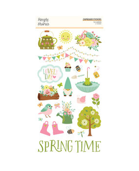 Simple Stories Tea Garden 6x12 Inch Chipboard Stickers (24117) Simple Stories Tea Garden 6x12 Inch Chipboard Stickers (24117)