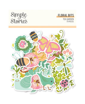 Simple Stories Tea Garden Floral Bits (24120)