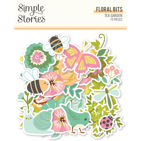 Simple Stories Tea Garden Floral Bits (24120) Simple Stories Tea Garden Floral Bits (24120)