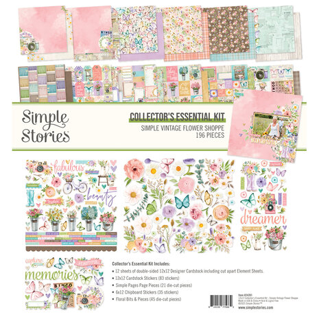 Simple Stories Simple Vintage Flower Shoppe Collectors Essentials Kit (24201)