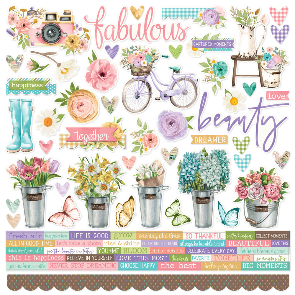 Simple Stories Simple Vintage Flower Shoppe Cardstock Stickers (24202) Simple Stories Simple Vintage Flower Shoppe Cardstock Stickers (24202)