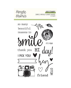Simple Stories Simple Vintage Flower Shoppe Stamps (24220) Simple Stories Simple Vintage Flower Shoppe Stamps (24220)