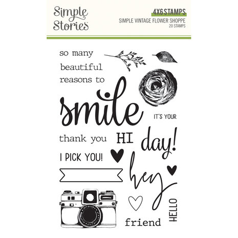 Simple Stories Simple Vintage Flower Shoppe Stamps (24220) Simple Stories Simple Vintage Flower Shoppe Stamps (24220)