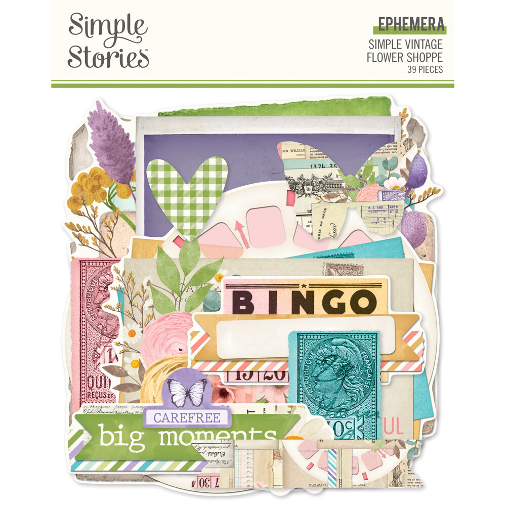 Simple Stories Simple Vintage Flower Shoppe Ephemera (24225) Simple Stories Simple Vintage Flower Shoppe Ephemera (24225)