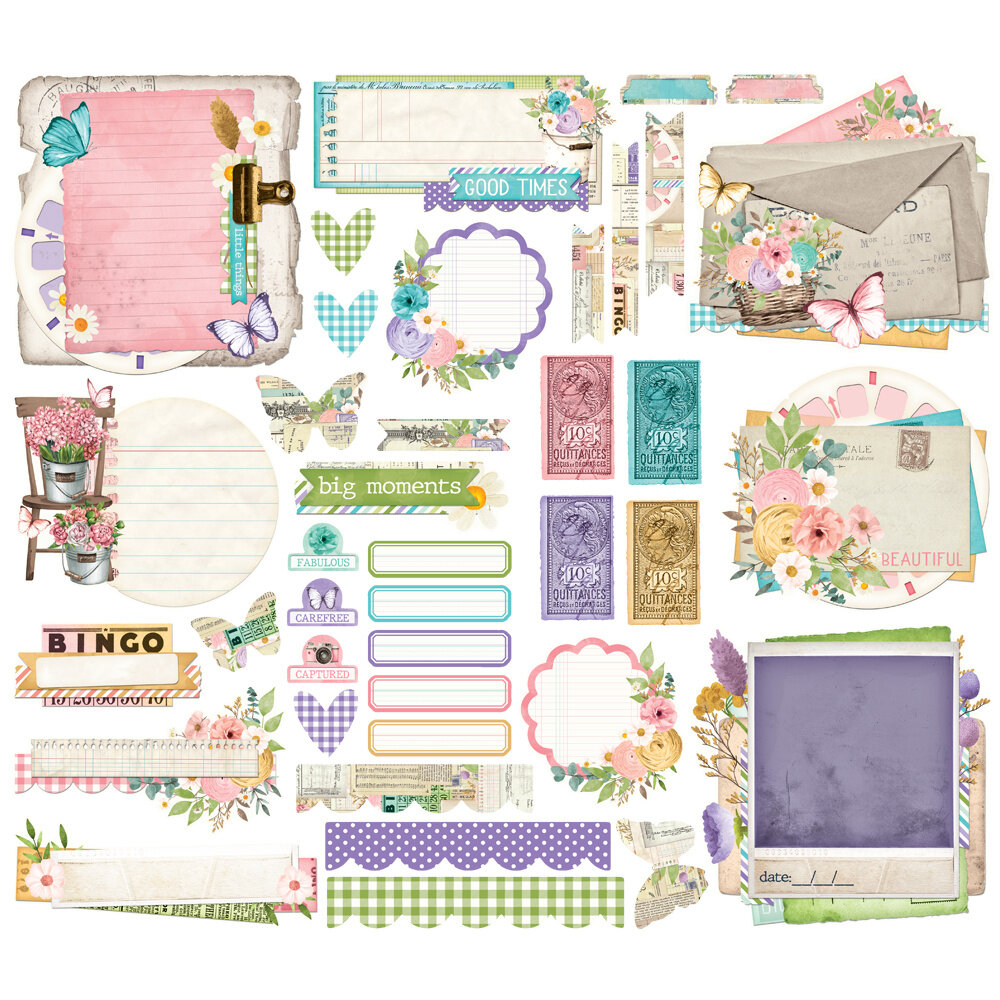 Simple Stories Simple Vintage Flower Shoppe Ephemera (24225) Simple Stories Simple Vintage Flower Shoppe Ephemera (24225)