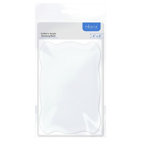 Tonic Studios Crafters Acrylic Stamping Block 4x6 Inch (5313E)