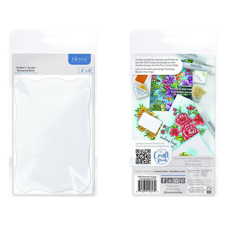Tonic Studios Crafters Acrylic Stamping Block 4x6 Inch (5313E)