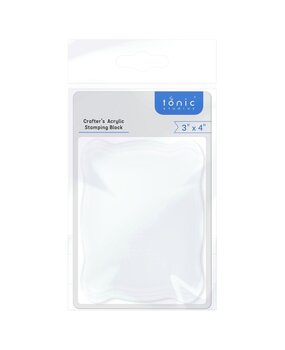 Tonic Studios Crafters Acrylic Stamping Block 3x4 Inch (5312E) Tonic Studios Crafters Acrylic Stamping Block 3x4 Inch (5312E)