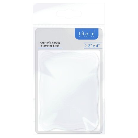 Tonic Studios Crafters Acrylic Stamping Block 3x4 Inch (5312E) Tonic Studios Crafters Acrylic Stamping Block 3x4 Inch (5312E)